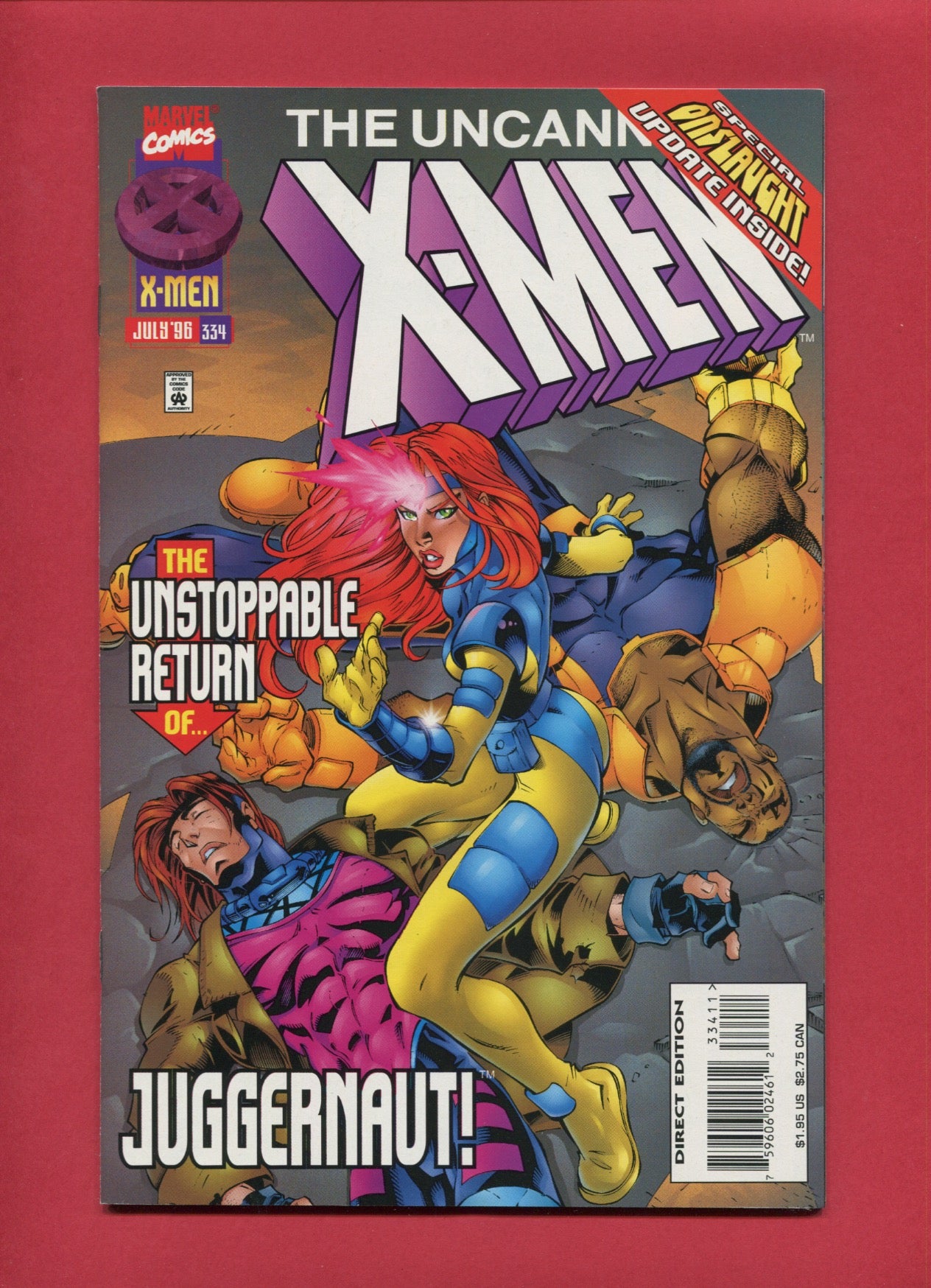 Uncanny X-Men #334 (Jul 1996), 9.2 NM-