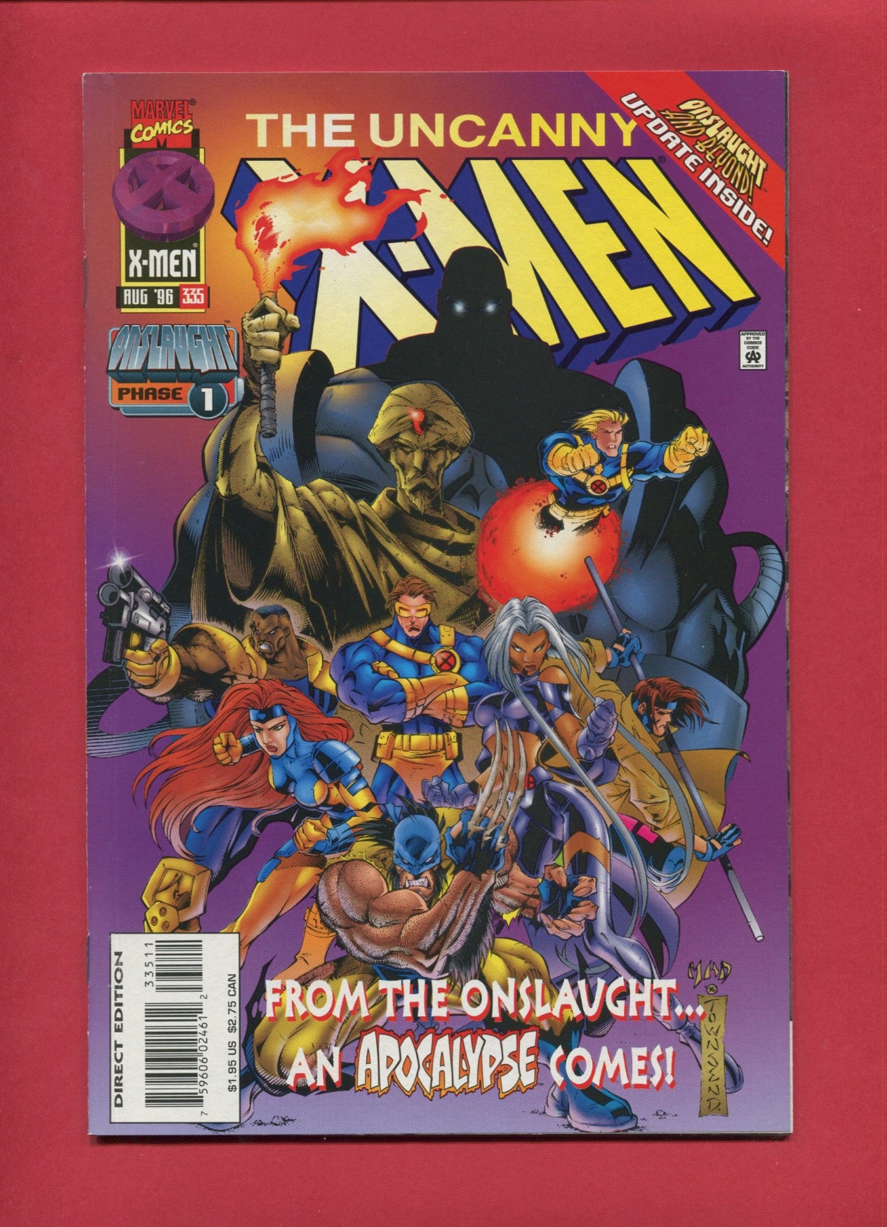 Uncanny X-Men #335 (Aug 1996), 7.5 VF-