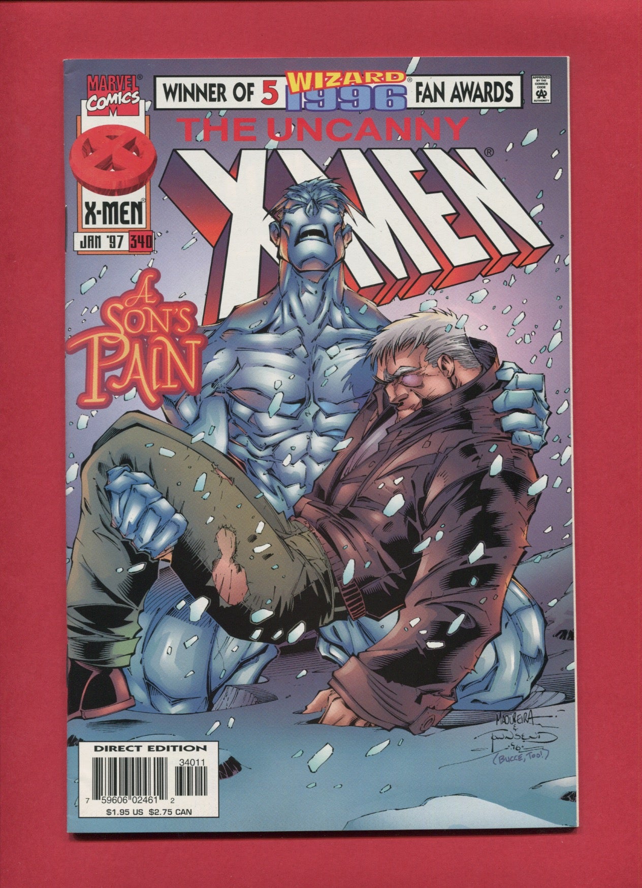 Uncanny X-Men #340 (Jan 1997), 9.2 NM-