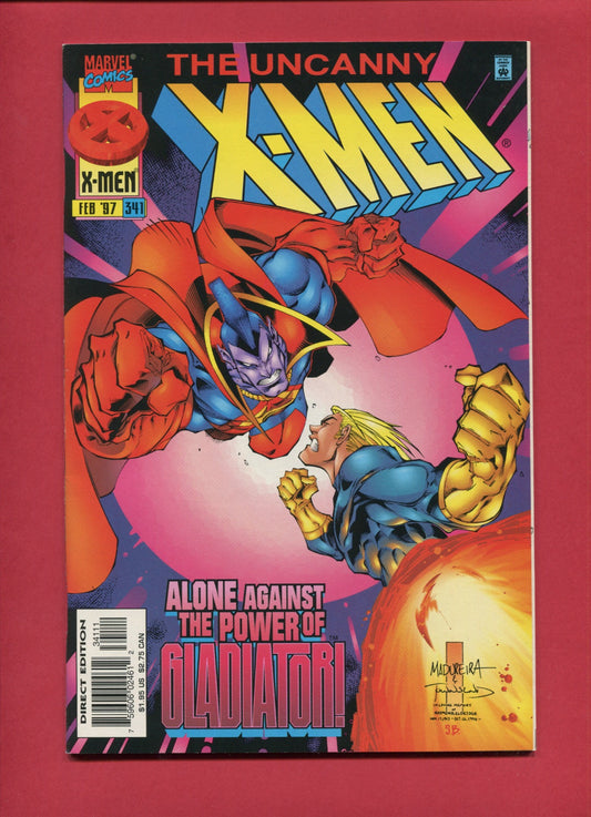 Uncanny X-Men #341 (Feb 1997), 9.2 NM-