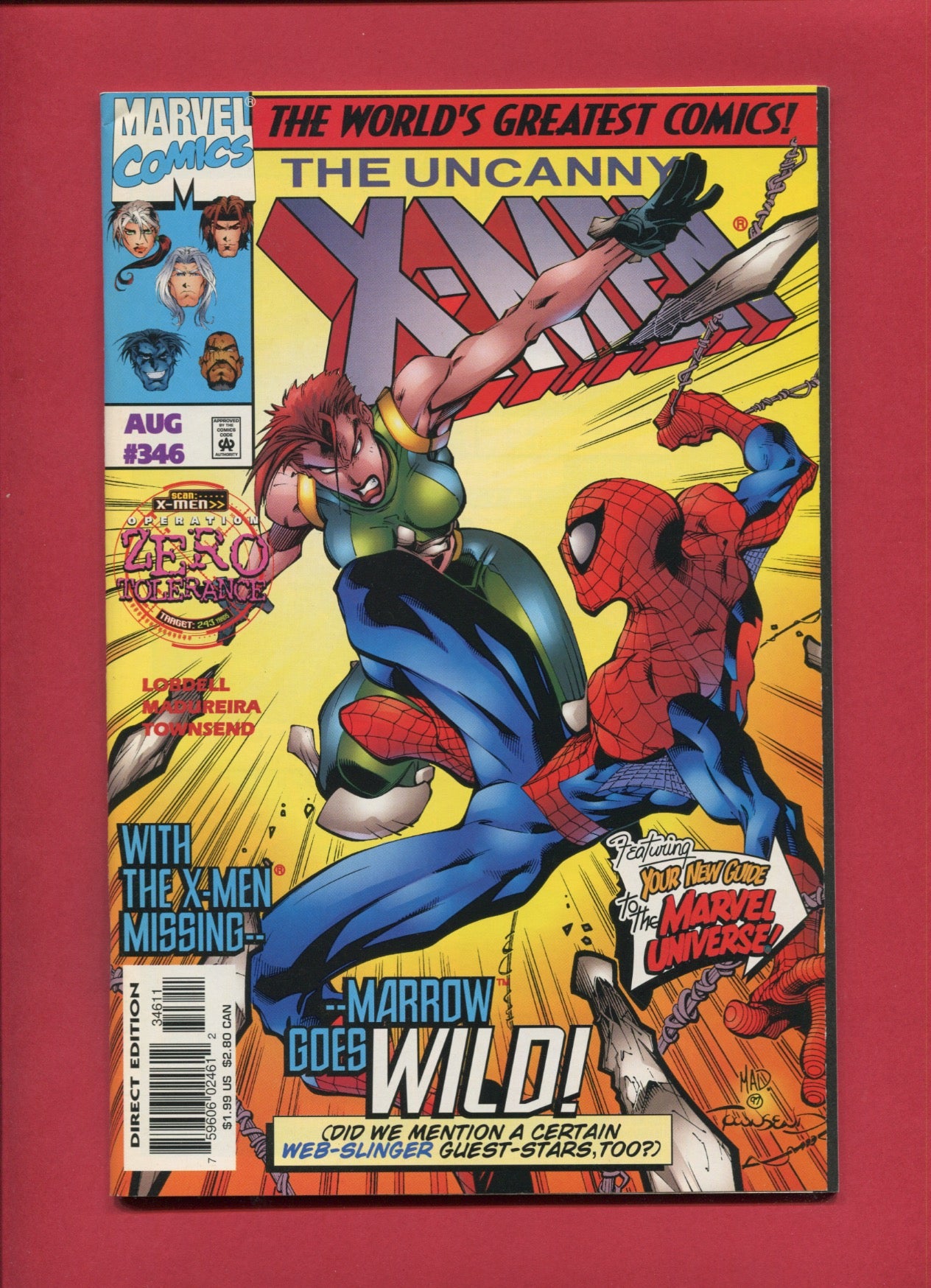 Uncanny X-Men #346 (Aug 1997), 9.2 NM-