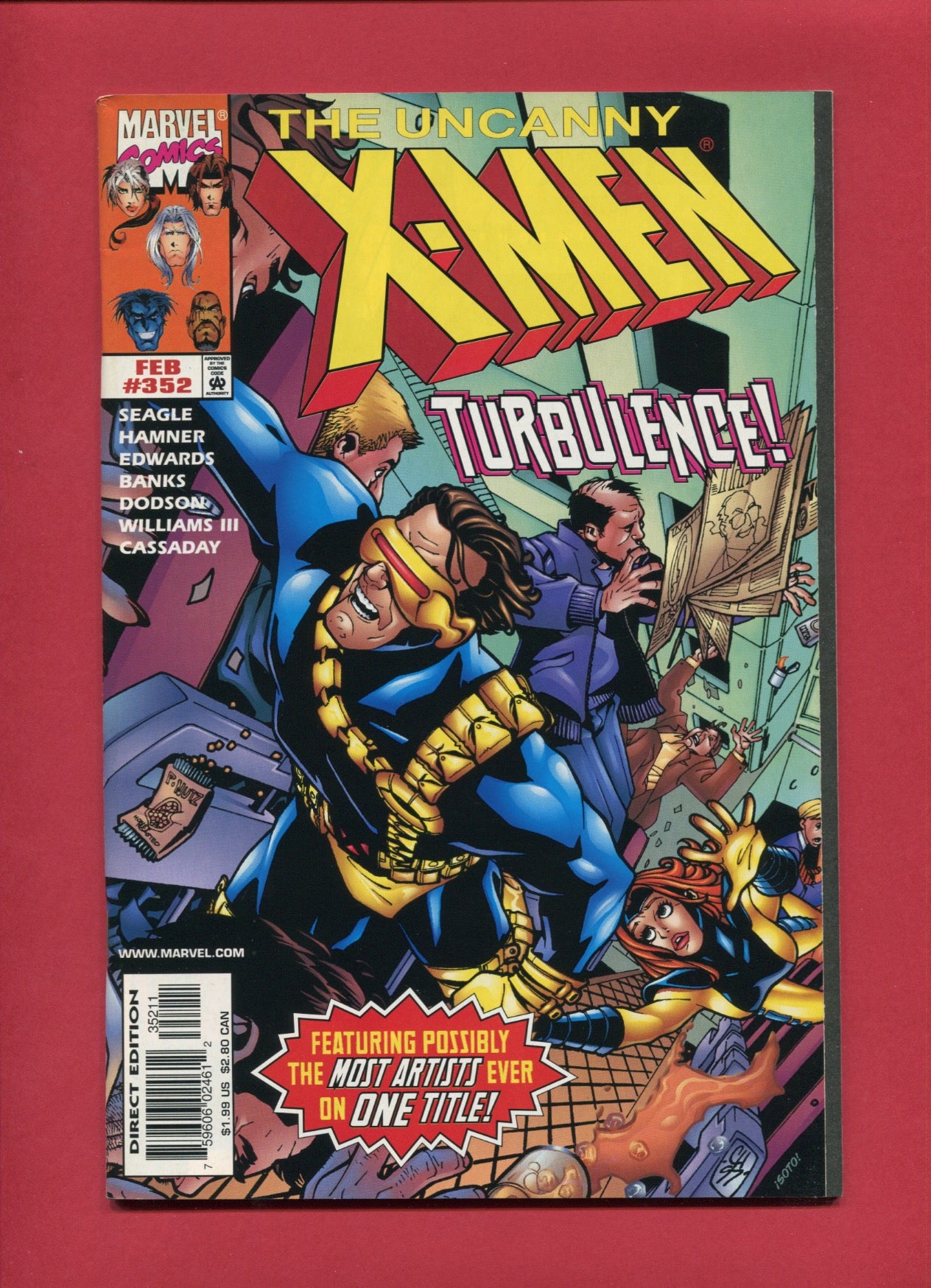 Uncanny X-Men #352 (Feb 1998), 9.2 NM-