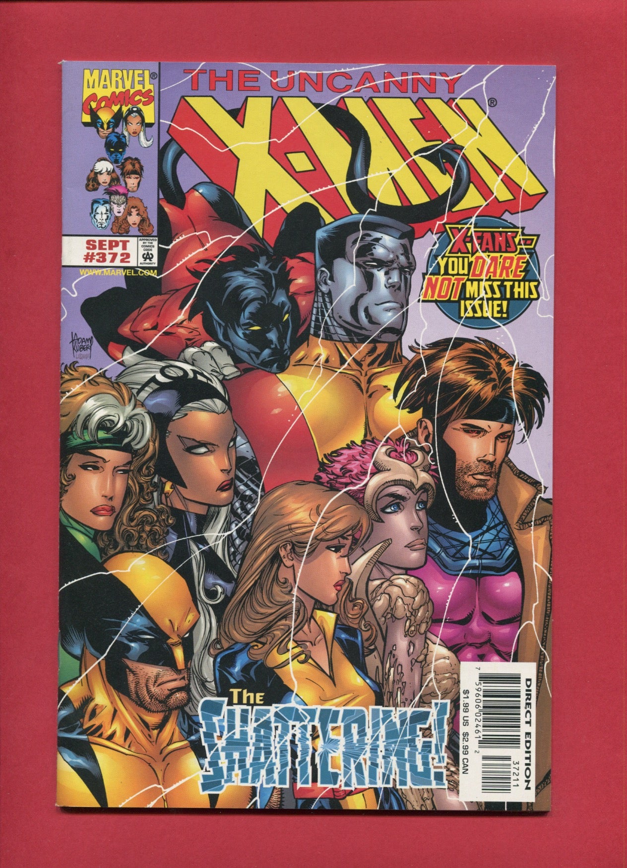 Uncanny X-Men #372 (Sep 1999), 7.5 VF-