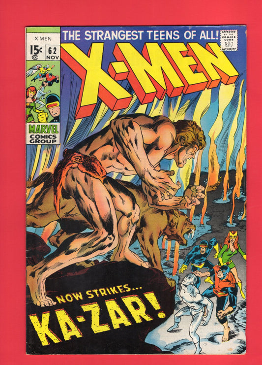 X-Men #62 (Nov 1969) 5.5 FN-